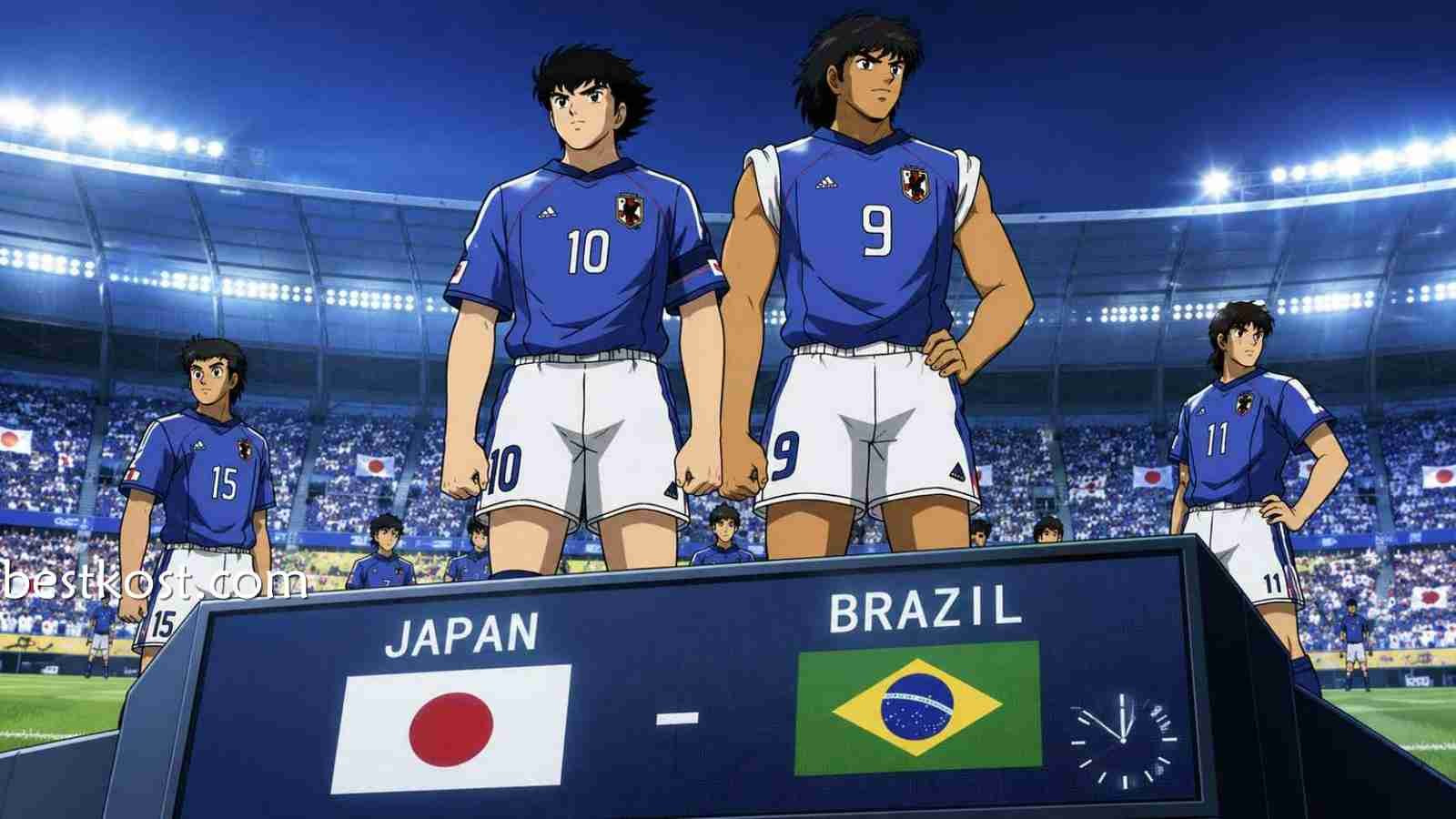 多米体育：日本对阵巴西，动漫《足球小将》梦想能否在世界杯成为现实？